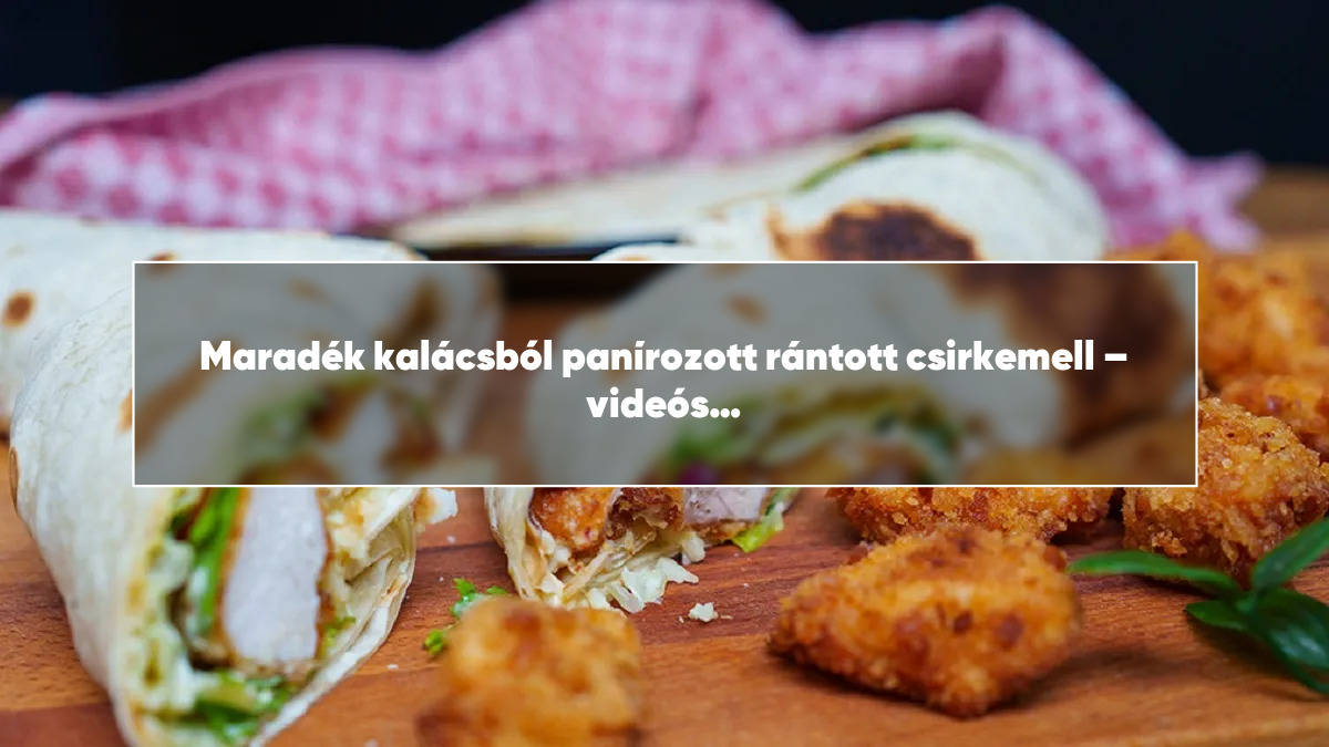 Maradék kalácsból panírozott rántott csirkemell – videós recept